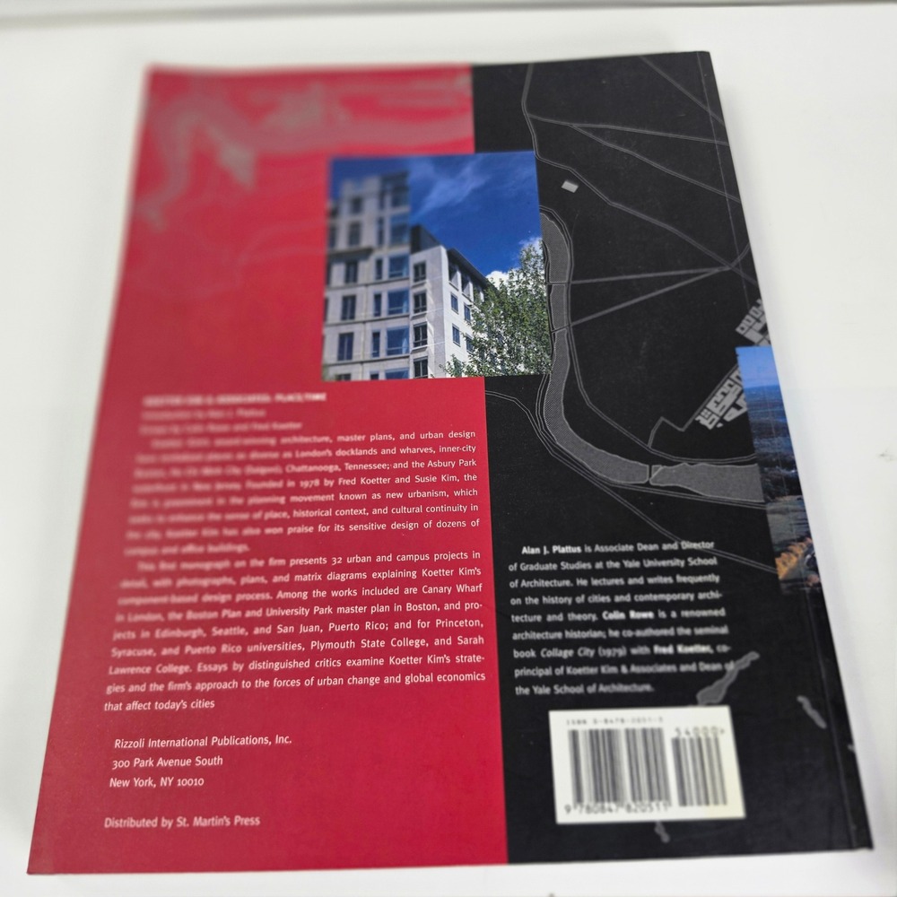 Koetter Kim & Associates Place Time 1997 Architecture Rizzoli Softcover Book - Picture 2 of 6
